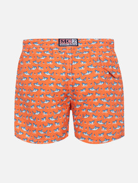 Jean Lighting lightweight fabric swim shorts with shark print - MC2 Saint Barth