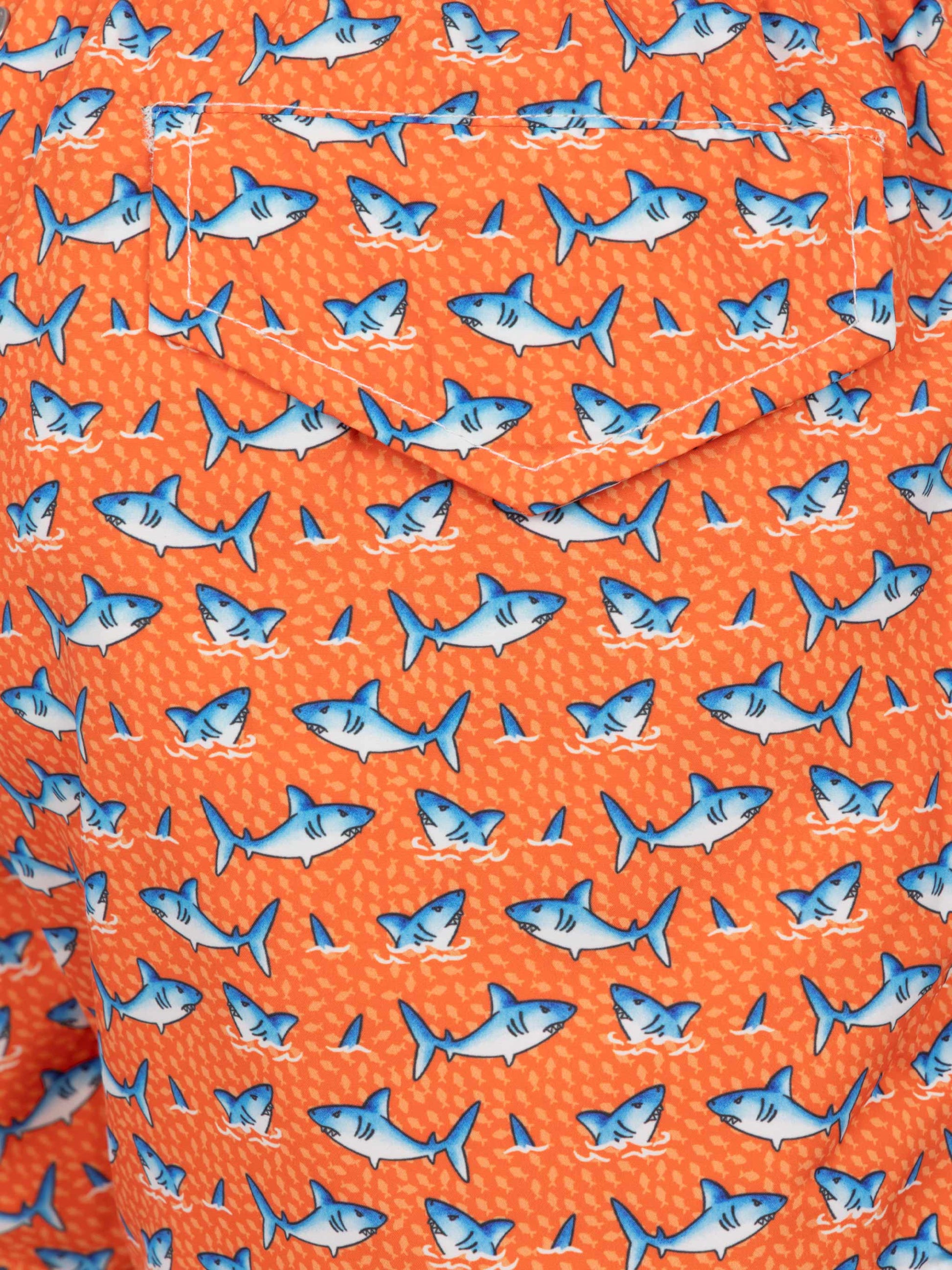 Jean Lighting lightweight fabric swim shorts with shark print - MC2 Saint Barth