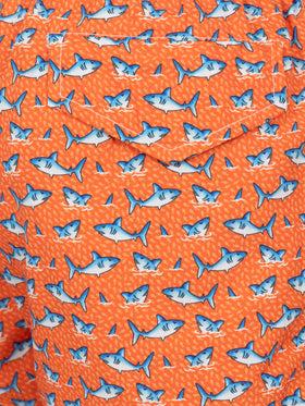 Jean Lighting lightweight fabric swim shorts with shark print - MC2 Saint Barth