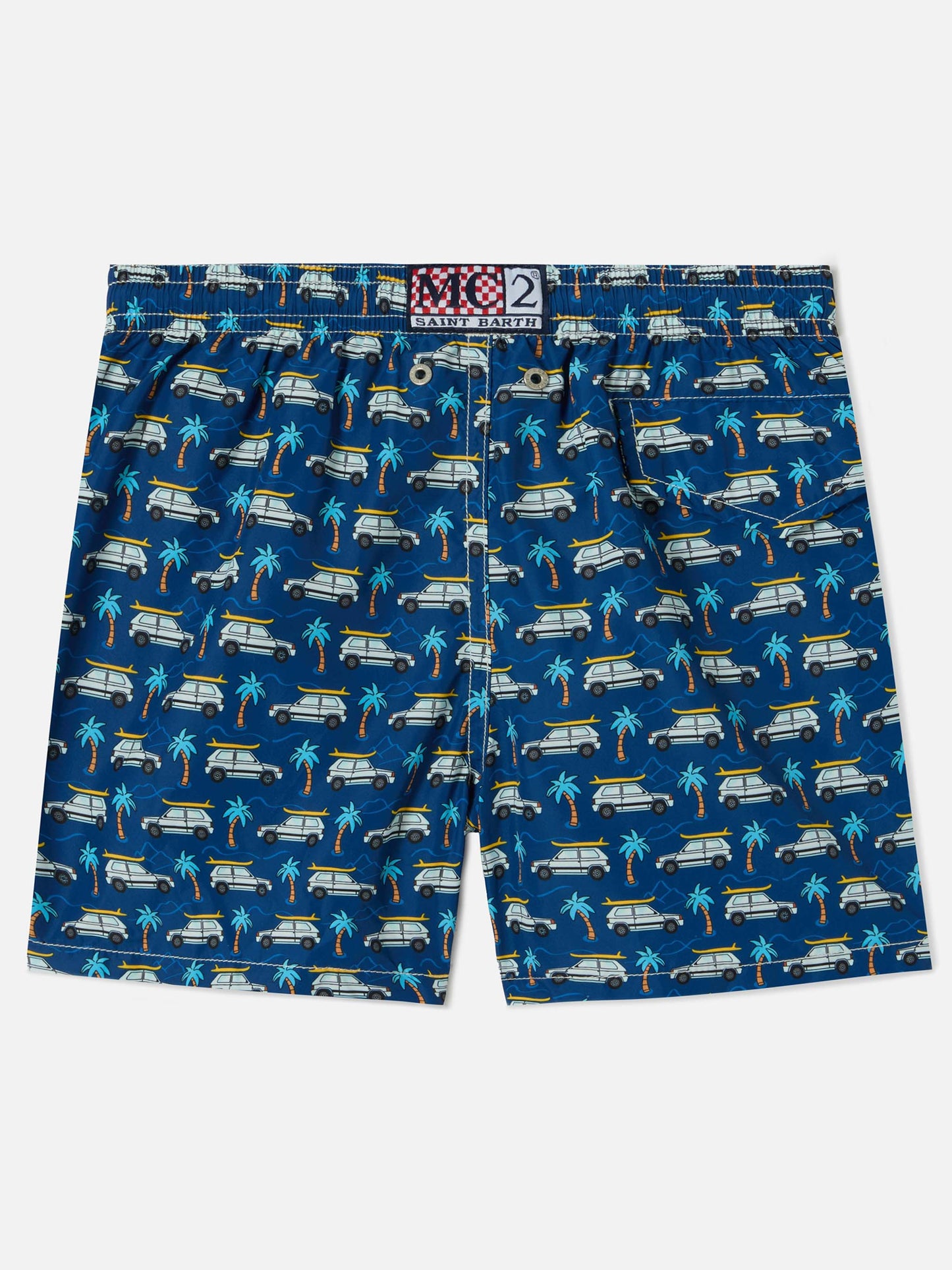 Short de bain Jean Lighting avec imprimé all-over Fiat Panda | Édition spéciale 