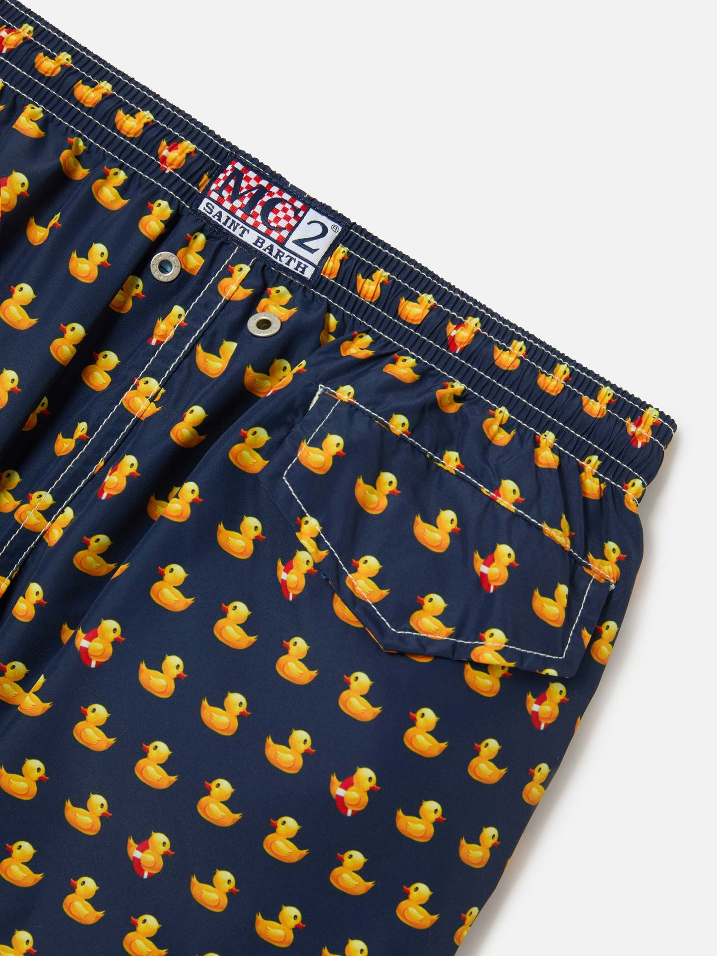 Short de bain garçon en tissu léger Jean Lighting avec imprimé canards 