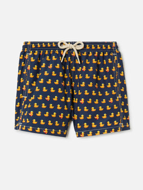 Short de bain garçon en tissu léger Jean Lighting avec imprimé canards 