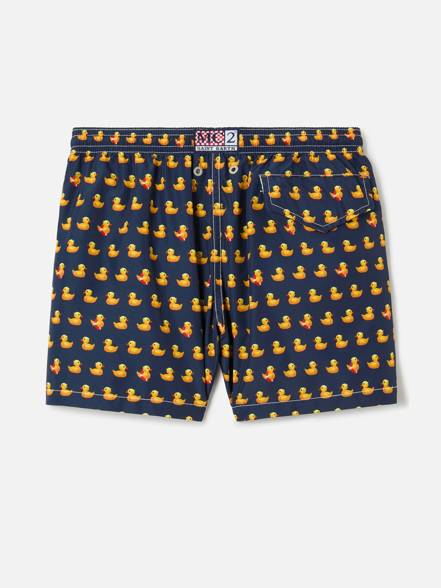 Short de bain garçon en tissu léger Jean Lighting avec imprimé canards 
