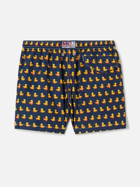 Short de bain garçon en tissu léger Jean Lighting avec imprimé canards 