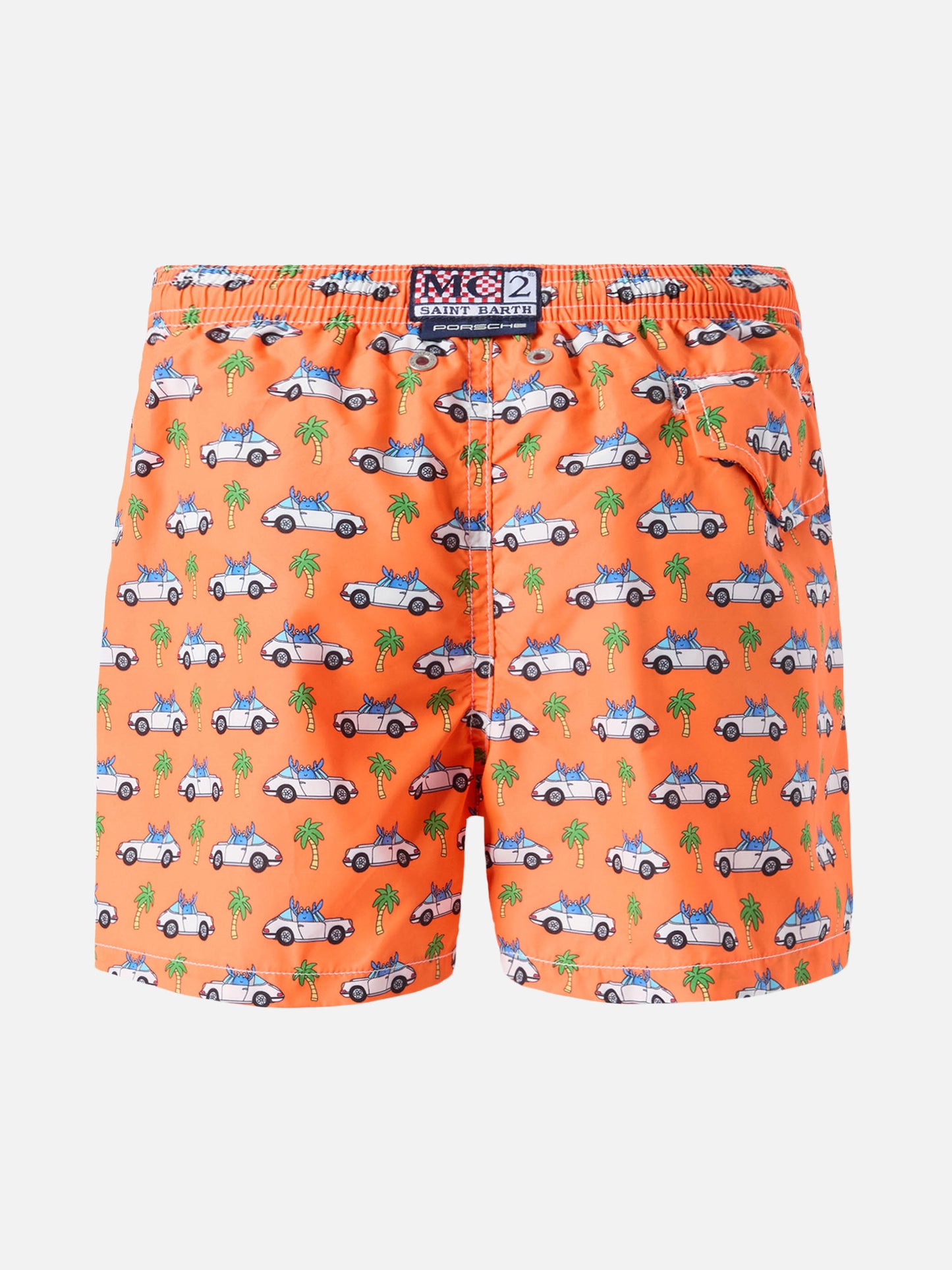 Leichte Badeshorts von Jean Lighting mit Porsche-Print | PORSCHE SPECIAL EDITION