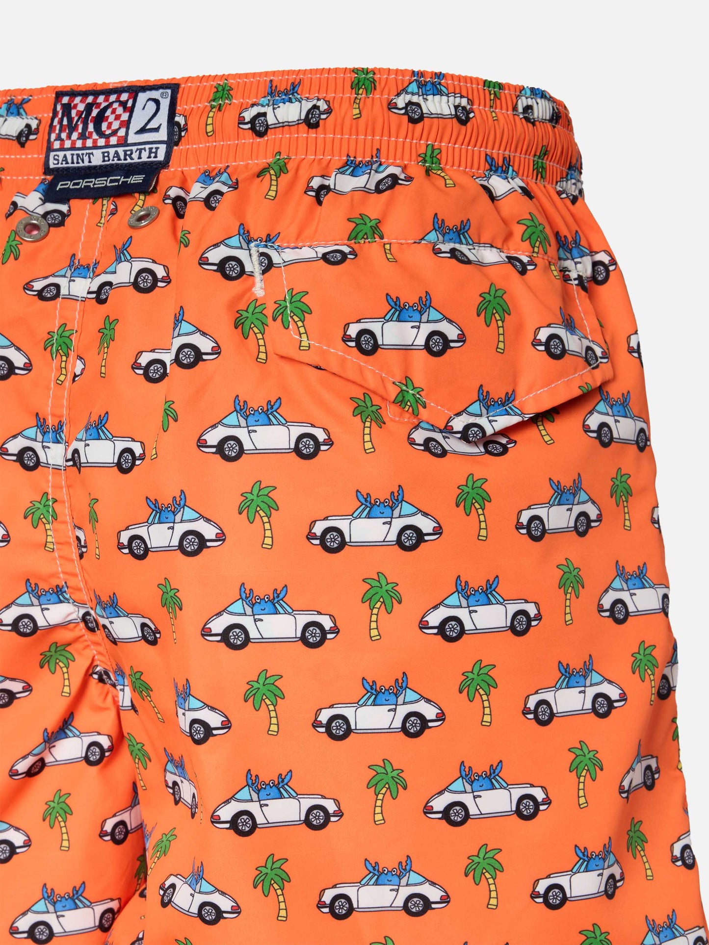 Leichte Badeshorts von Jean Lighting mit Porsche-Print | PORSCHE SPECIAL EDITION
