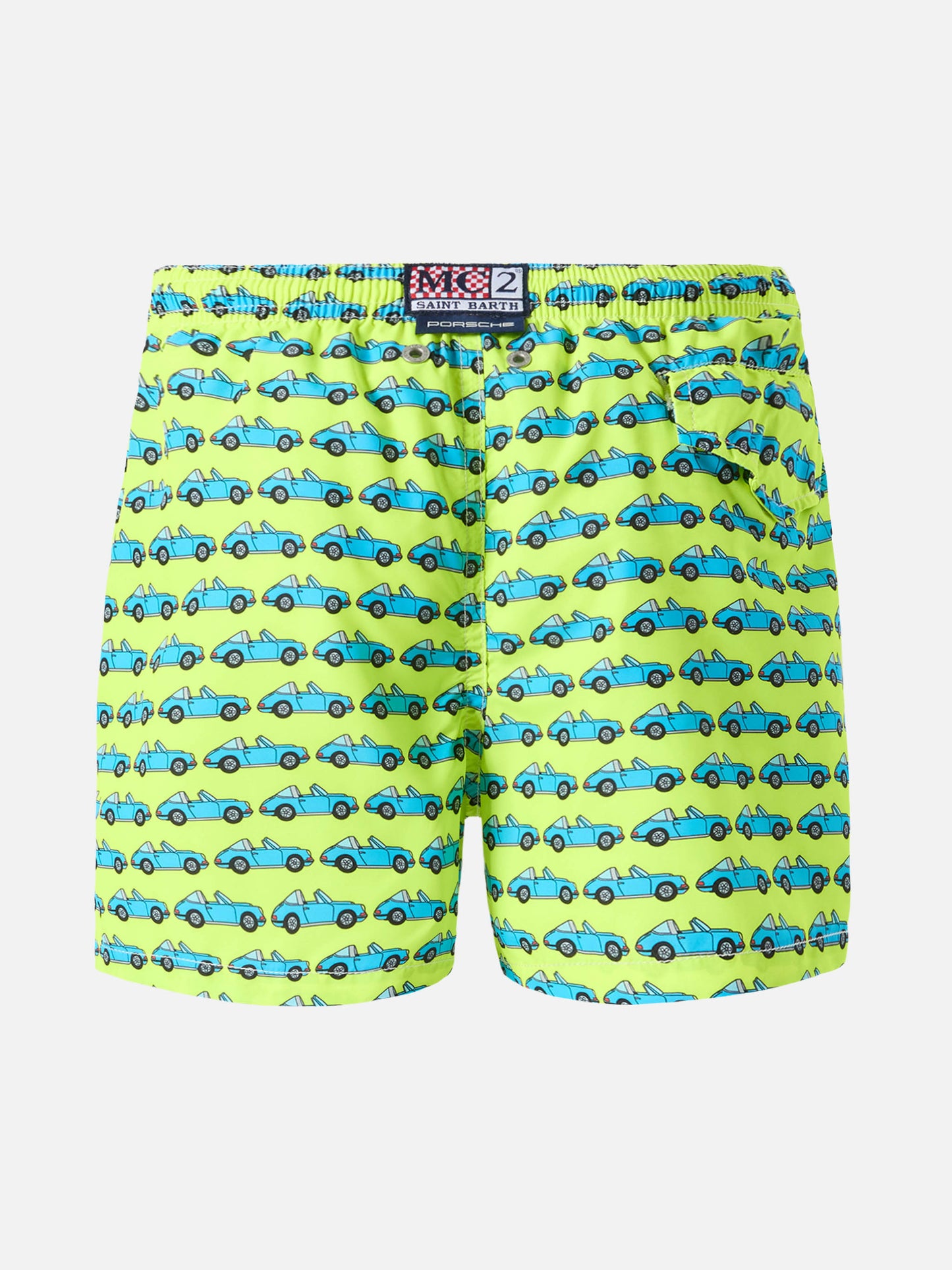 Leichte Badeshorts von Jean Lighting mit Porsche-Print | PORSCHE SPECIAL EDITION