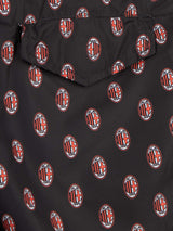 Boy lightweight fabric swimshorts with Milan print | AC MILAN SPECIAL EDITION