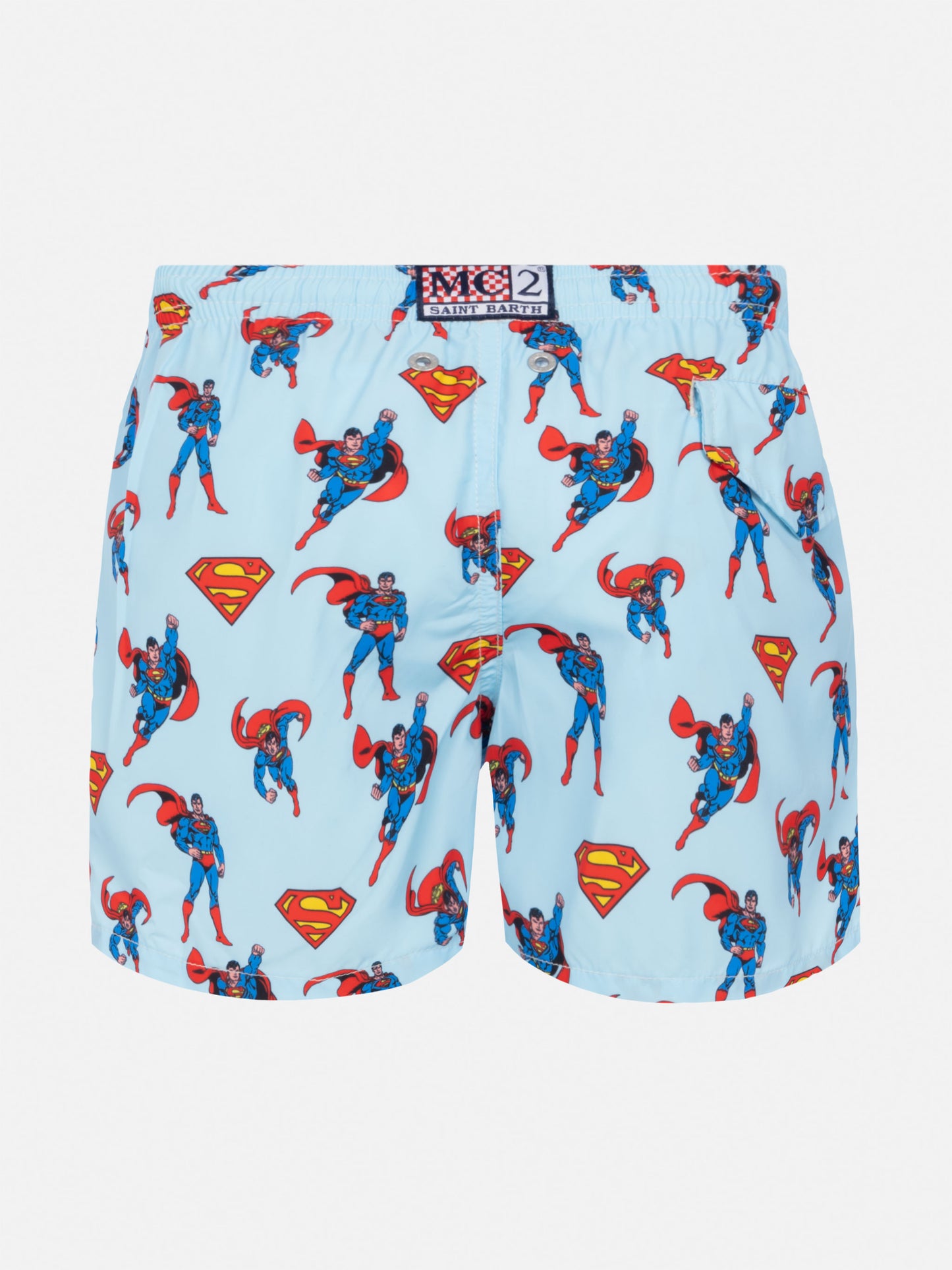 Jean Lighting lightweight fabric swim shorts with Superman print|MARVEL SPECIAL EDITION - MC2 Saint Barth