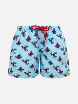 Boy lightweight fabric swim-shorts Jean Lighting with Spider-Man print | MARVEL SPECIAL EDITION