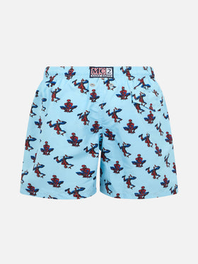 Boy lightweight fabric swim-shorts Jean Lighting with Spider-Man print | MARVEL SPECIAL EDITION - MC2 Saint Barth