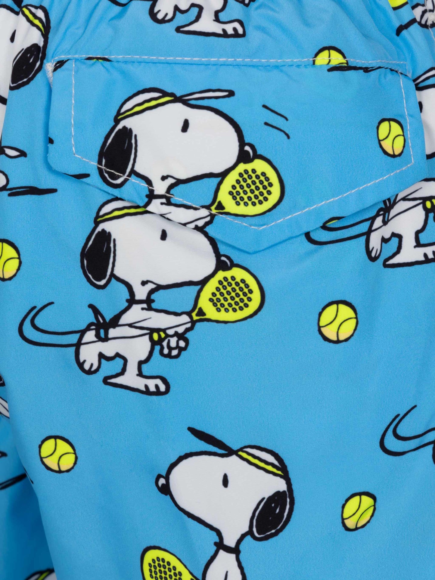Jean Lighting lightweight fabric swim shorts with Snoopy padel player print|SNOOPY PEANUTS® SPECIAL EDITION - MC2 Saint Barth