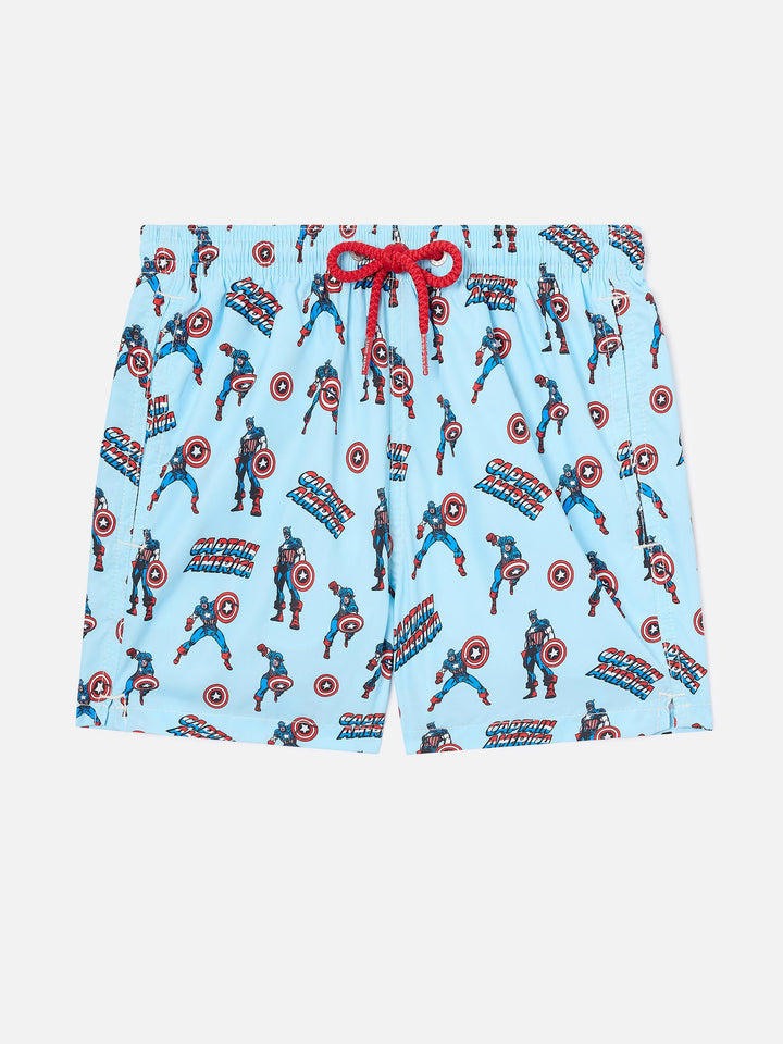 Costume Jean Lighting con stampa Capitan America all-over | Special Edition