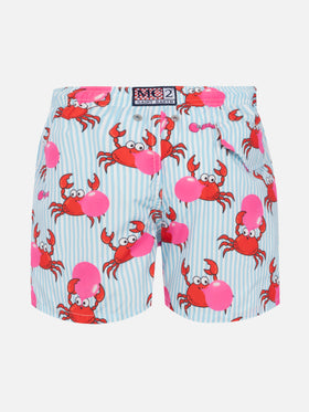 Jean Lighting lightweight fabric swim shorts with Big Babol crab print|BIG BABOL SPECIAL EDITION - MC2 Saint Barth