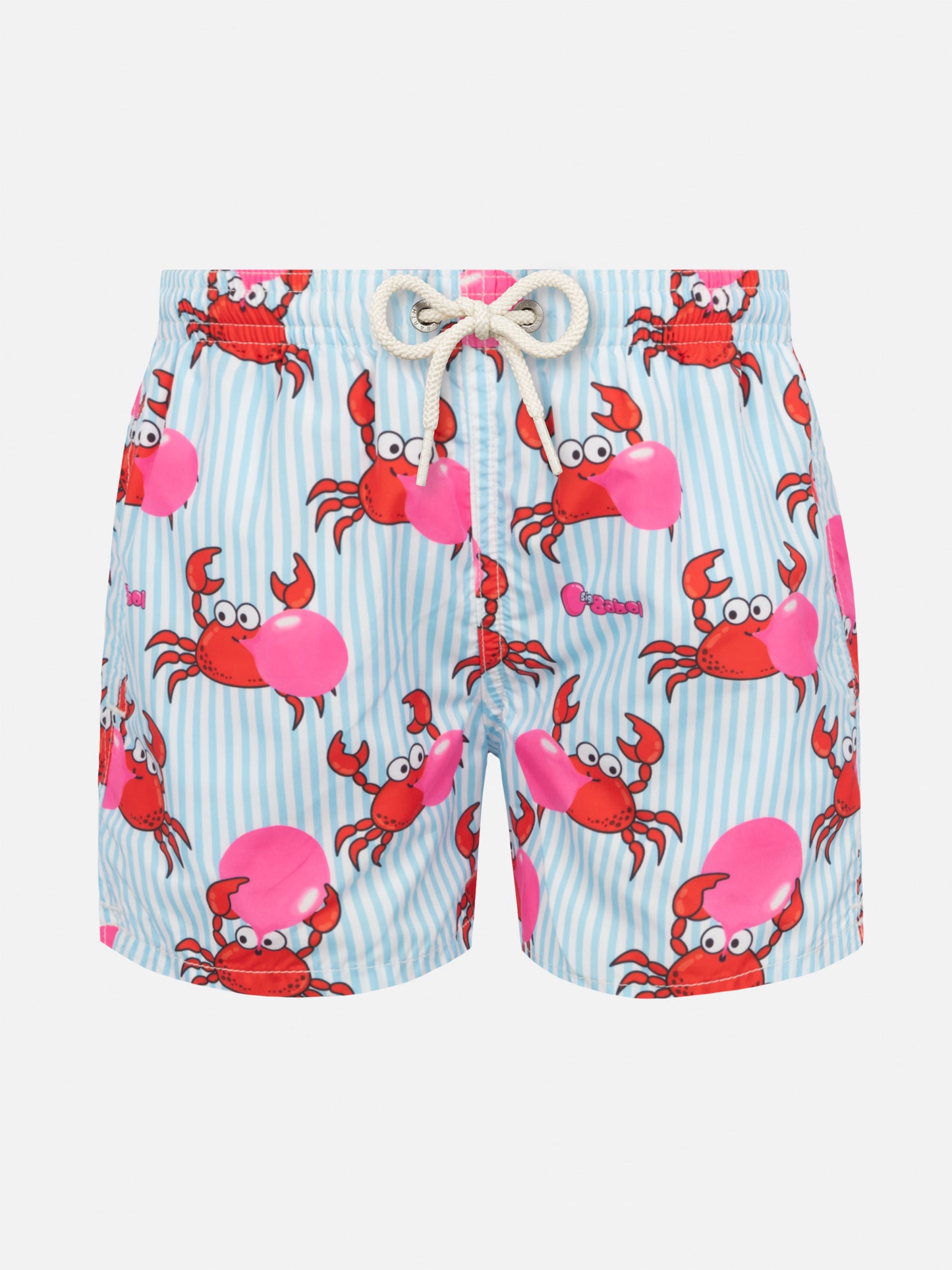 Jean Lighting lightweight fabric swim shorts with Big Babol crab print|BIG BABOL SPECIAL EDITION - MC2 Saint Barth