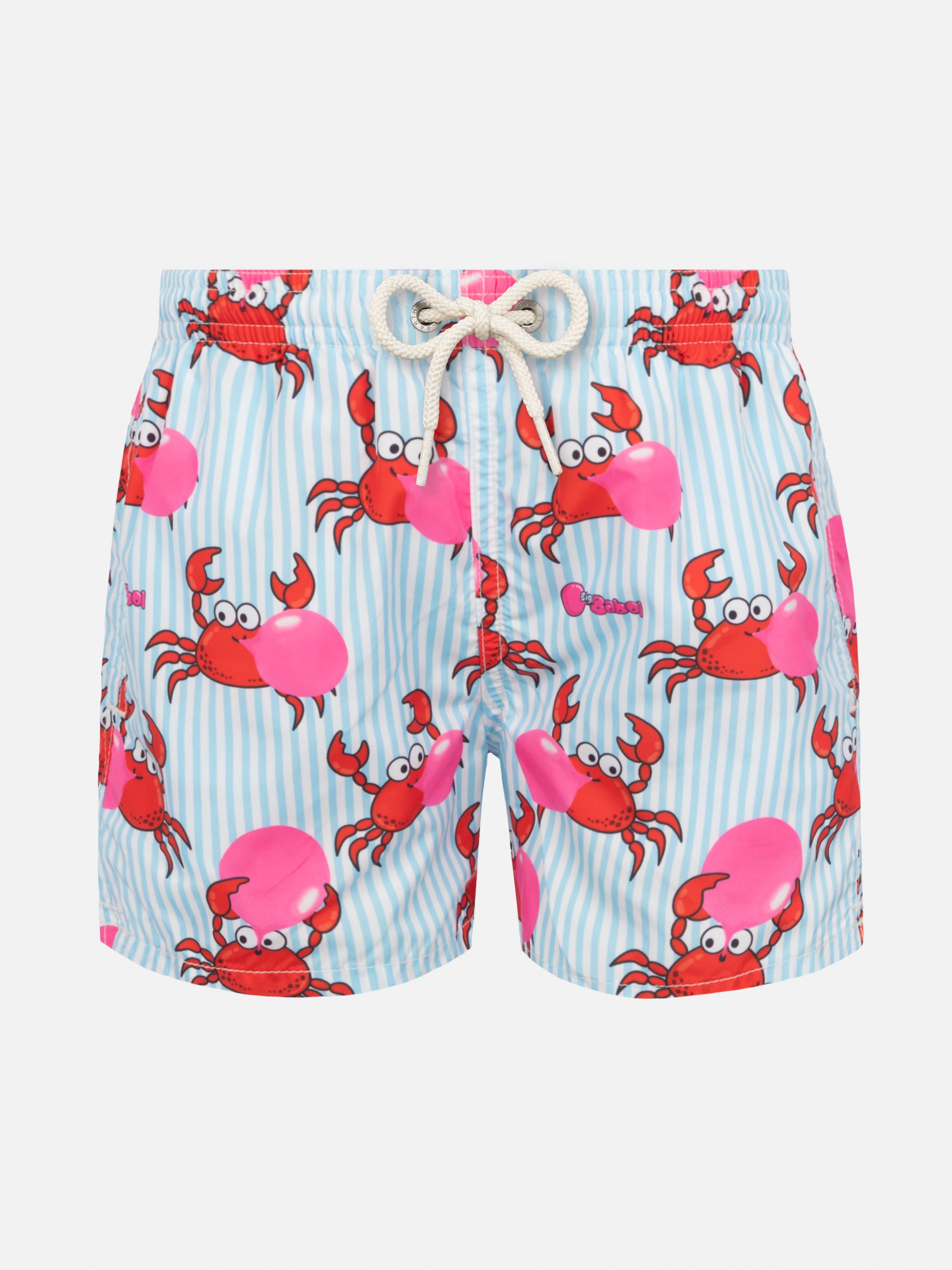 Jean Lighting lightweight fabric swim shorts with Big Babol crab print|BIG BABOL SPECIAL EDITION - MC2 Saint Barth