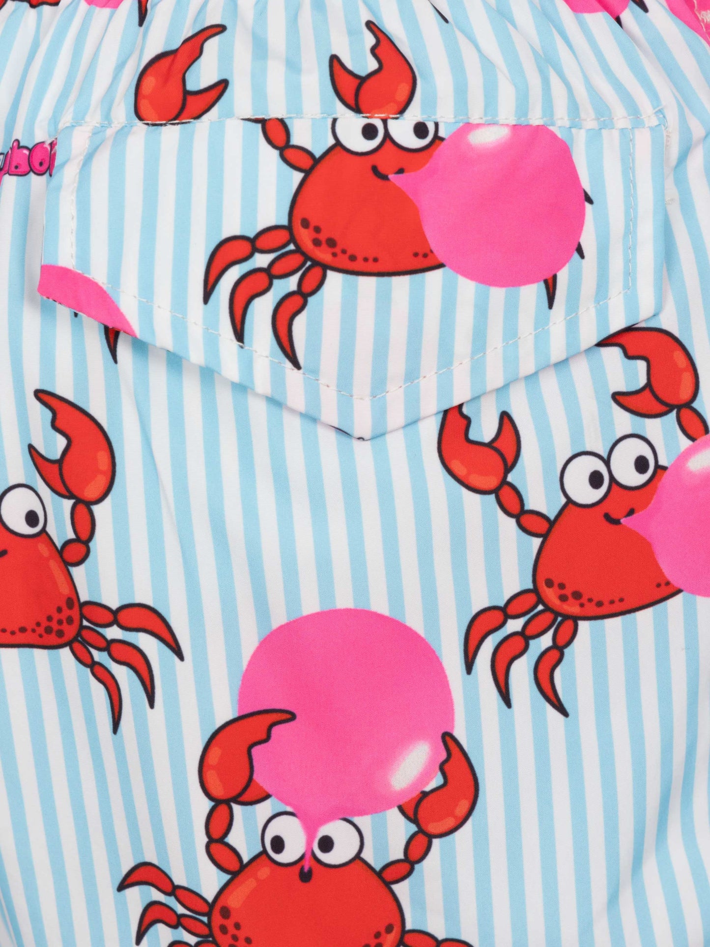 Jean Lighting lightweight fabric swim shorts with Big Babol crab print|BIG BABOL SPECIAL EDITION - MC2 Saint Barth