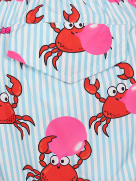 Jean Lighting lightweight fabric swim shorts with Big Babol crab print|BIG BABOL SPECIAL EDITION - MC2 Saint Barth