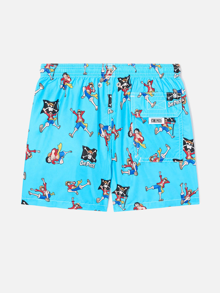 Badeshorts Jean Lighting mit One Piece Allover-Print | ONE PIECE SPECIAL EDITION 
