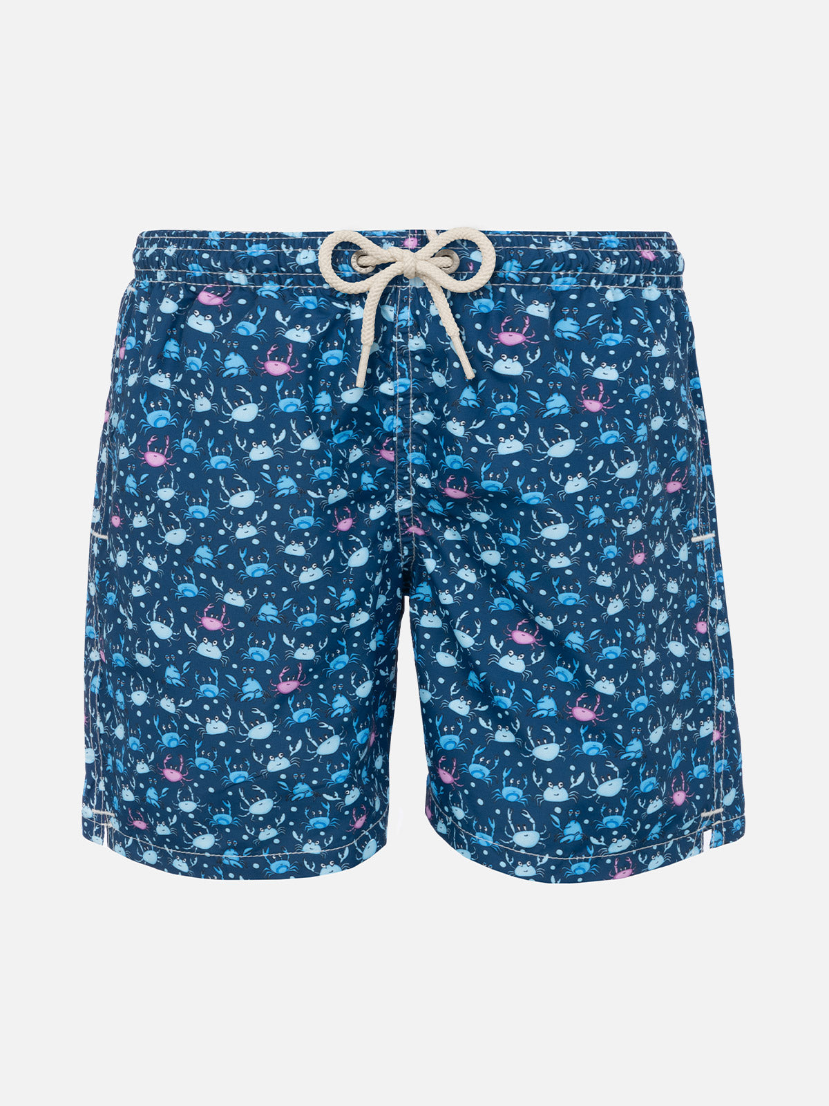 Boy swim shorts with multicolor crabs print - MC2 Saint Barth