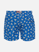 Jean Lighting lightweight fabric swim shorts with lobster print