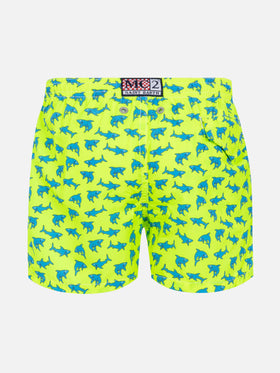 Jean Lighting lightweight fabric swim shorts with shark print - MC2 Saint Barth