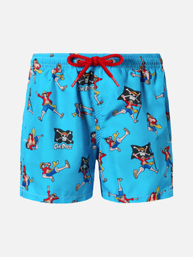 Badeshorts aus leichtem Stoff von Jean Lighting mit One Piece-Aufdruck|ONE PIECE SPECIAL EDITION
