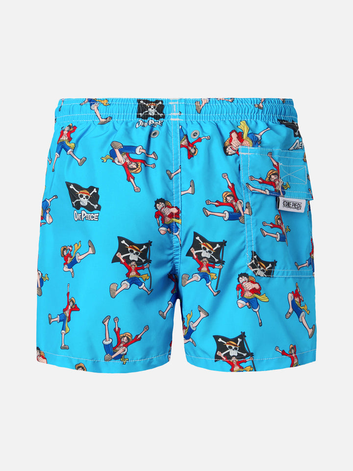Badeshorts aus leichtem Stoff von Jean Lighting mit One Piece-Aufdruck|ONE PIECE SPECIAL EDITION