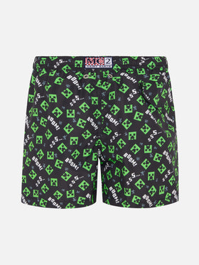 Badeshorts aus leichtem Stoff von Jean Lighting mit Minecraft-Aufdruck|MINECRAFT SPECIAL EDITION