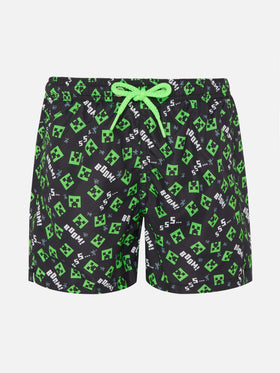 Badeshorts aus leichtem Stoff von Jean Lighting mit Minecraft-Aufdruck|MINECRAFT SPECIAL EDITION