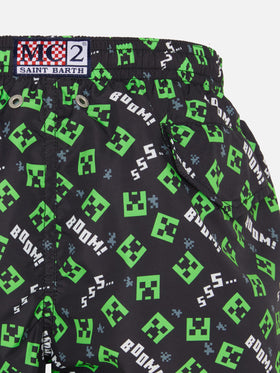 Badeshorts aus leichtem Stoff von Jean Lighting mit Minecraft-Aufdruck|MINECRAFT SPECIAL EDITION