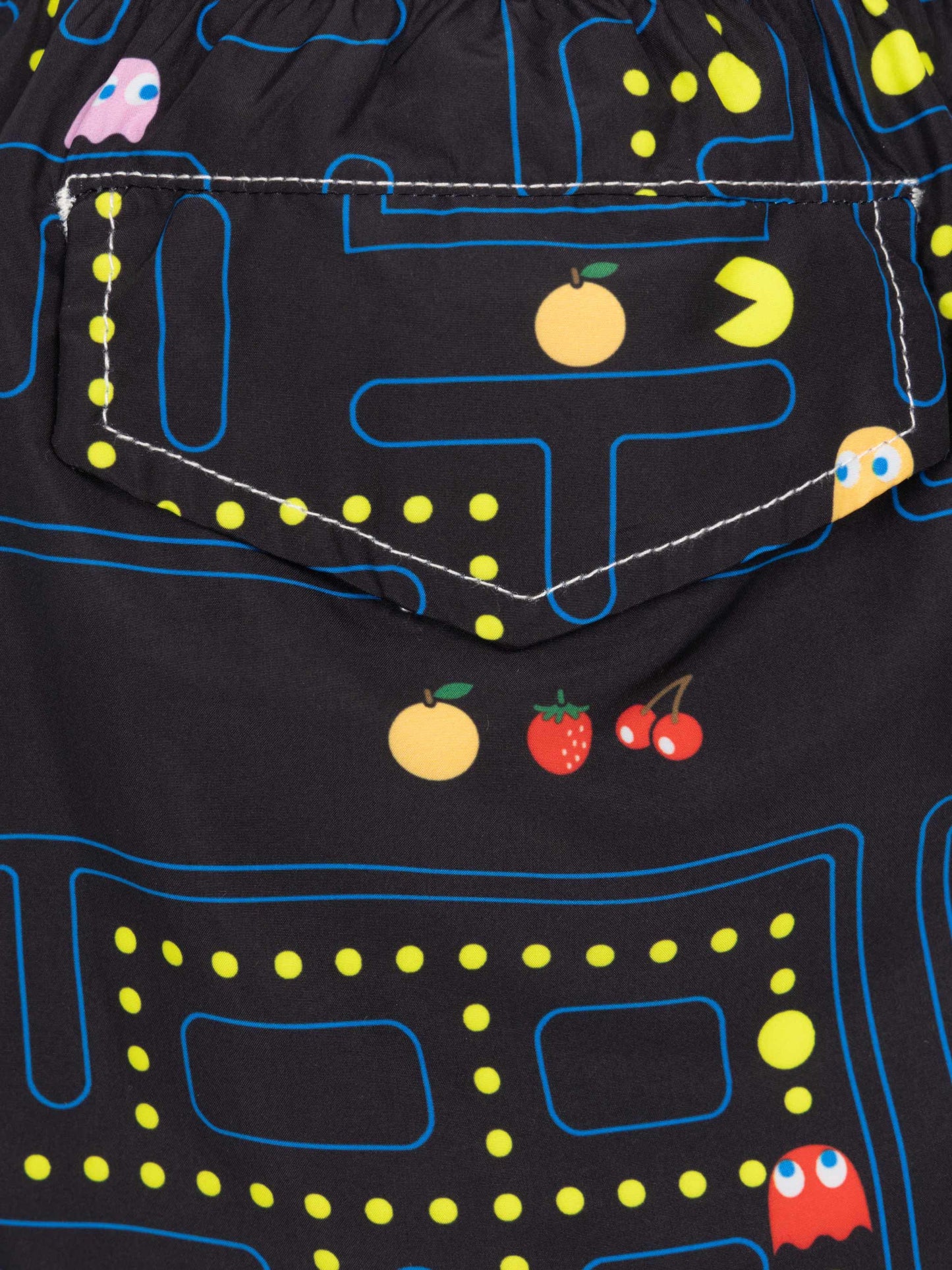 Jean Lighting lightweight fabric swim shorts with Pac-Man print|PAC-MAN SPECIAL EDITION - MC2 Saint Barth