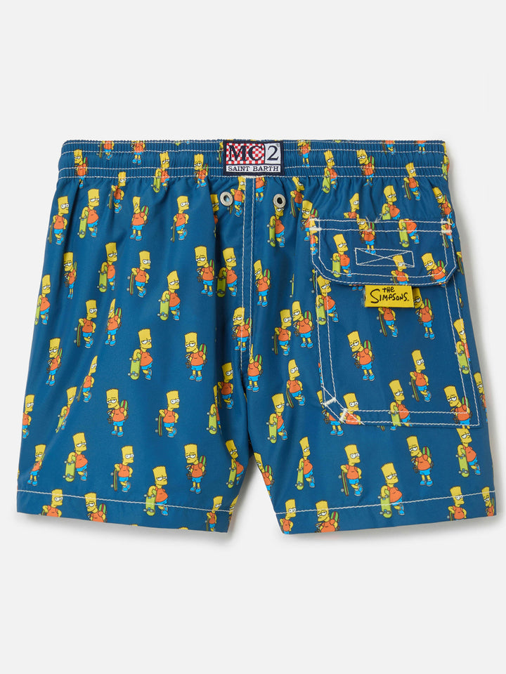 Costume da bagno da bambino in tessuto leggero con stampa skater Bart | SIMPSON SPECIAL EDITION