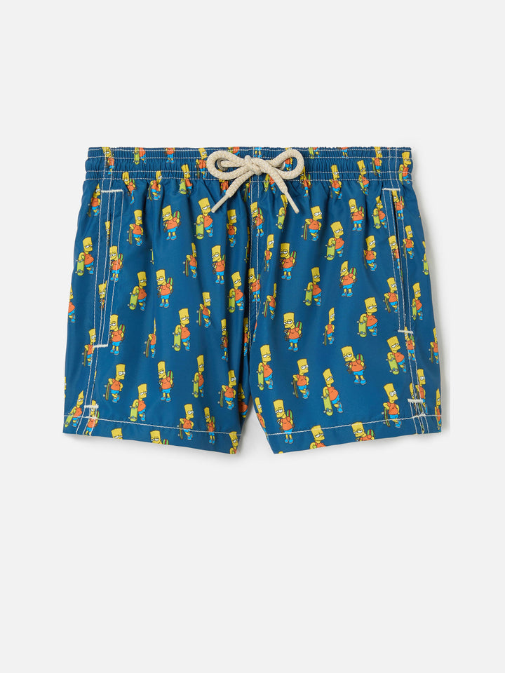 Costume da bagno da bambino in tessuto leggero con stampa skater Bart | SIMPSON SPECIAL EDITION