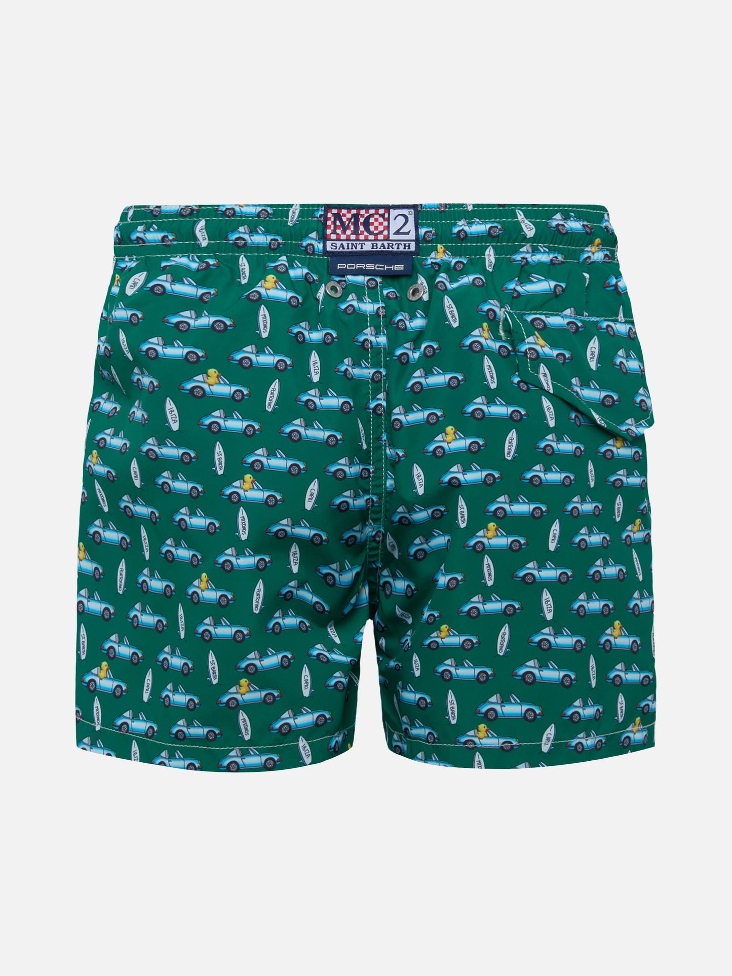 Jean Lighting lightweight fabric swim shorts with Porsche print | PORSCHE SPECIAL EDITION