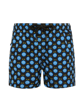 Jean Lighting lightweight fabric swim shorts with Inter logo print | INTER FC SPECIAL EDITION - MC2 Saint Barth