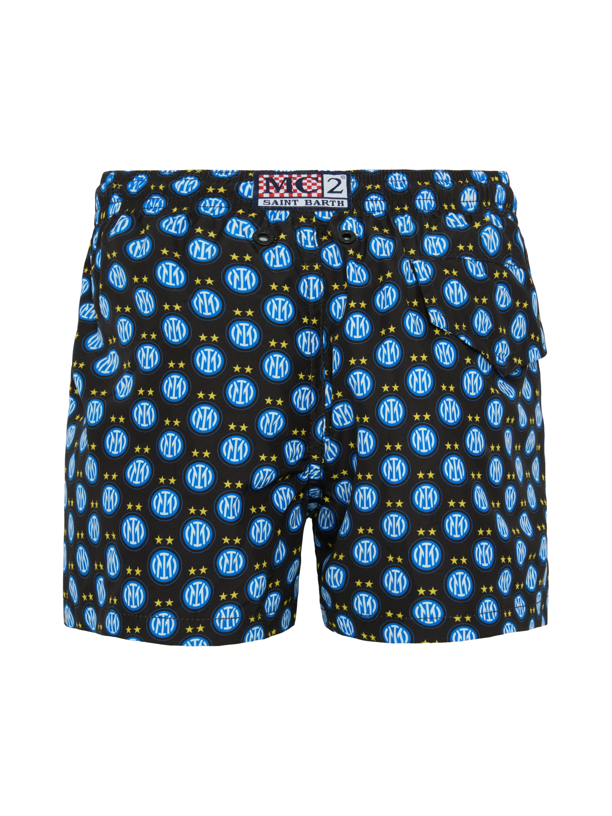 Jean Lighting lightweight fabric swim shorts with Inter logo print | INTER FC SPECIAL EDITION - MC2 Saint Barth