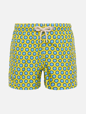 Jean Lighting lightweight fabric swim shorts with Inter logo print | INTER FC SPECIAL EDITION - MC2 Saint Barth