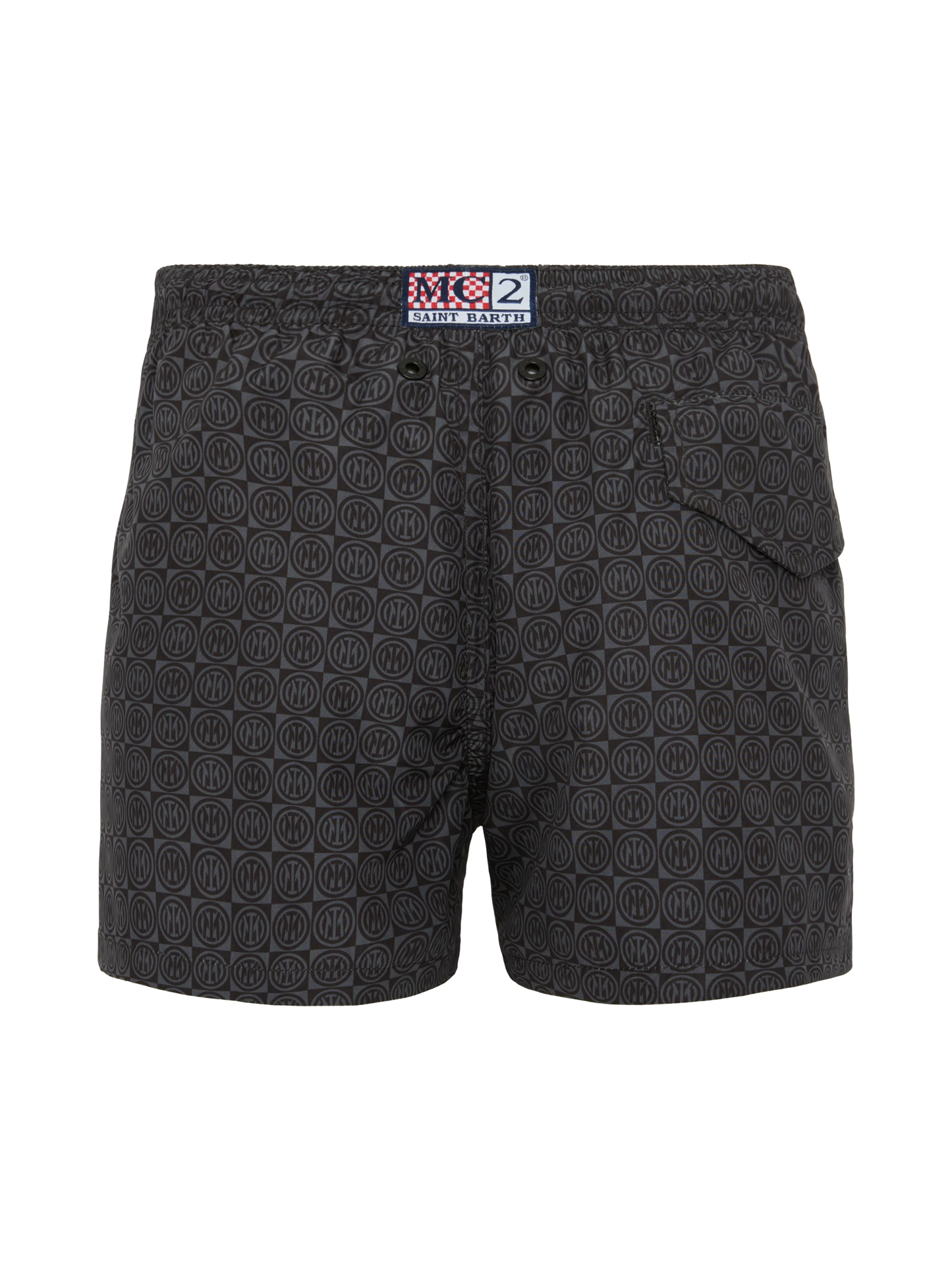 Jean Lighting lightweight fabric swim shorts with Inter logo print | INTER FC SPECIAL EDITION - MC2 Saint Barth