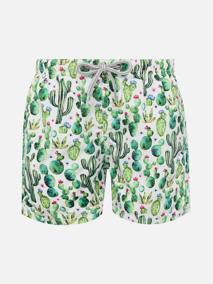 Jean Lighting lightweight fabric swim shorts with cactus print - MC2 Saint Barth