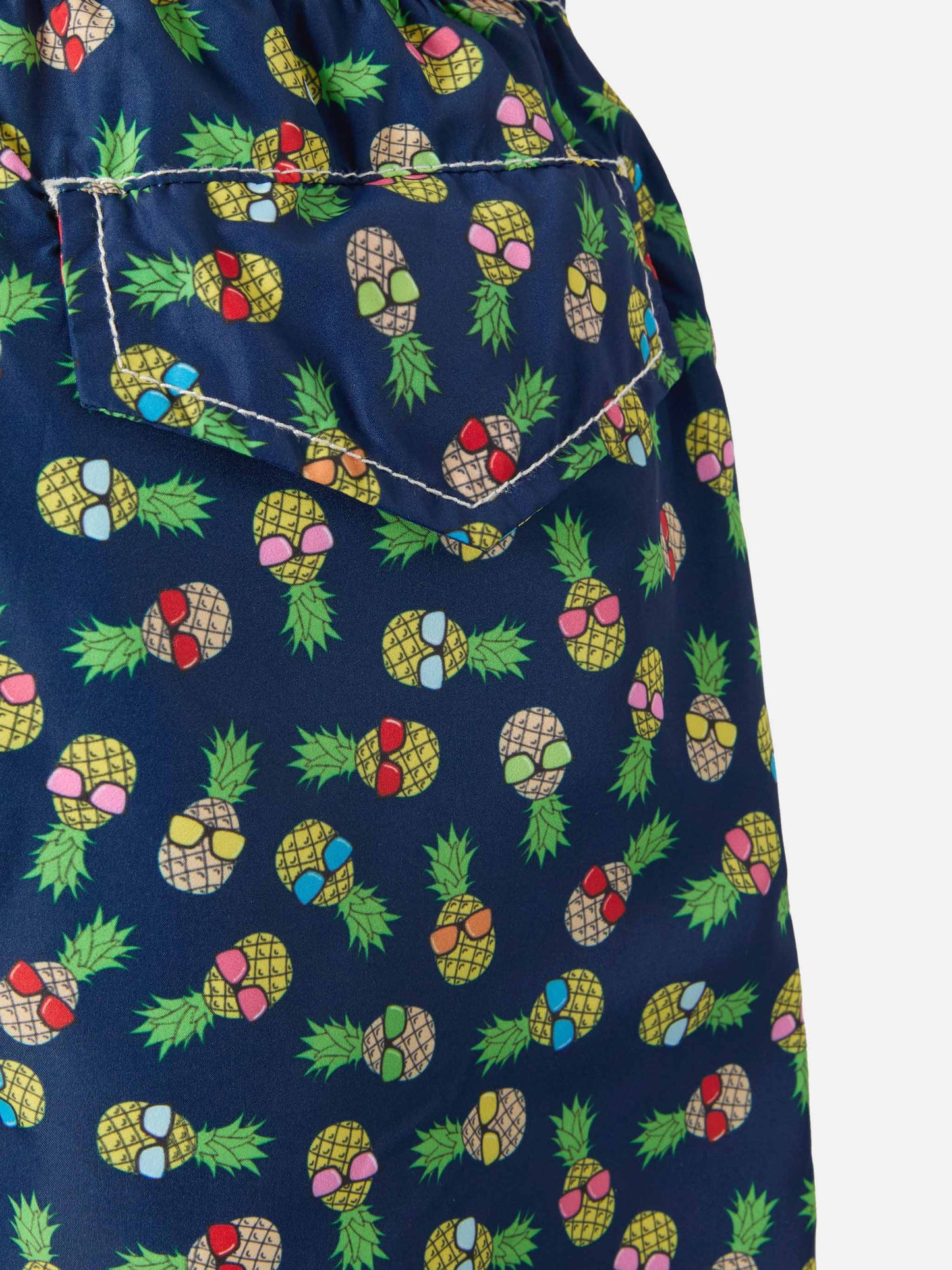 Costume mare Jean Lighting in tessuto leggero con stampa ananas