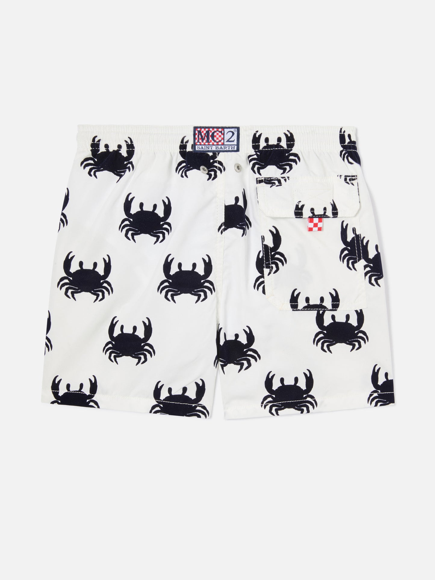 Short de bain pour garçon avec crabes en velours 