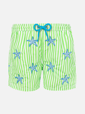 Boy classic swim shorts with starfish embroidery - MC2 Saint Barth