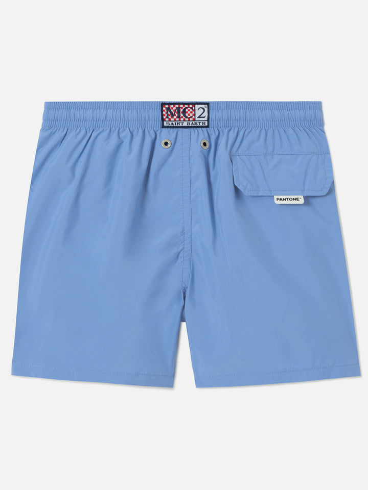 Short de bain Jean Lighting Pantone uni Cloud Blue 