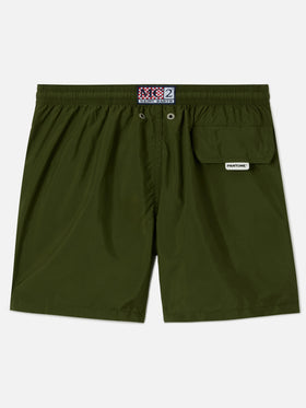 Short de bain Jean Lighting Pantone uni Military Green 