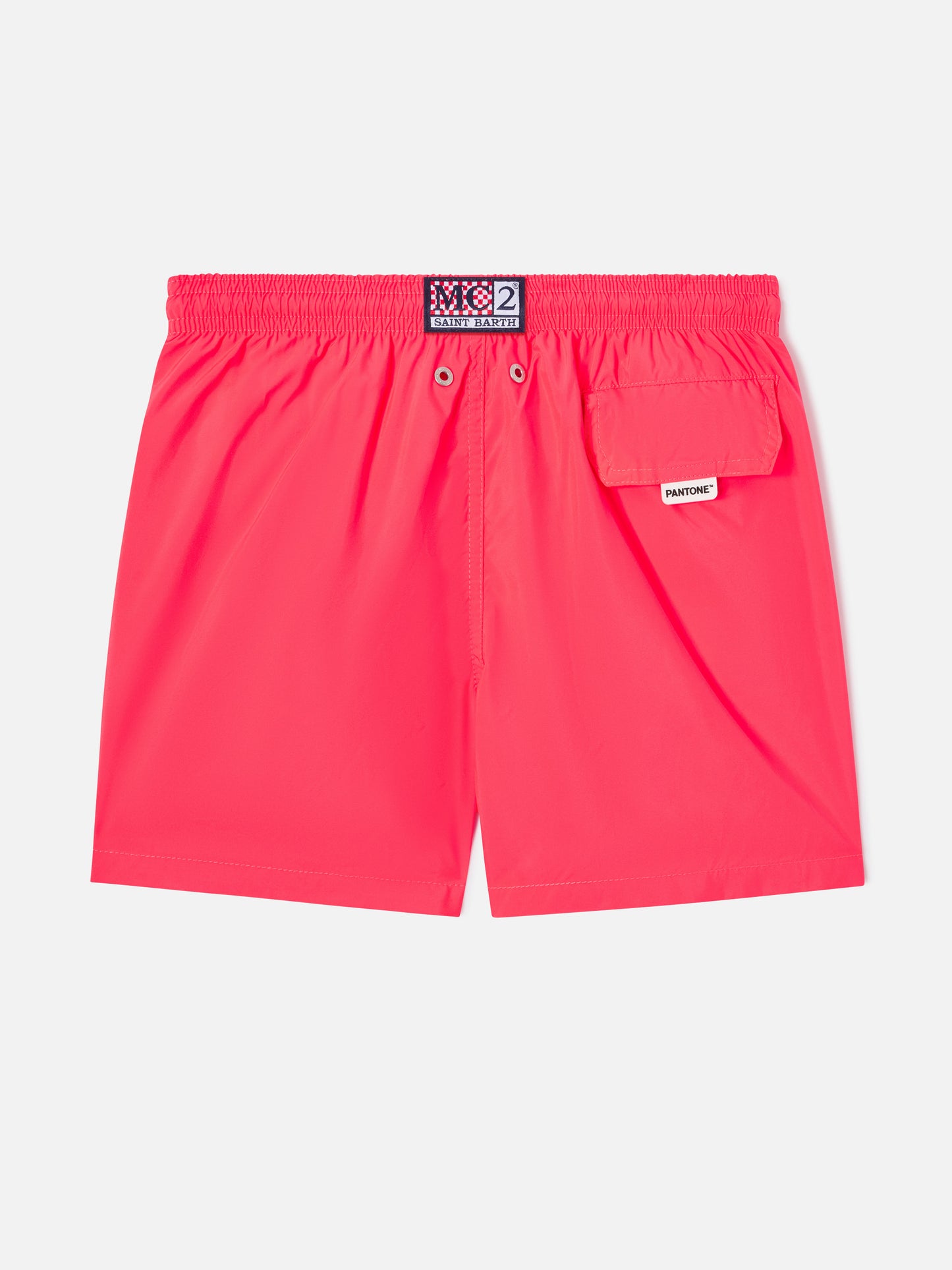 Bañador ligero rojo flúor para niño Lighting Pantone | PANTONE® SPECIAL EDITION 