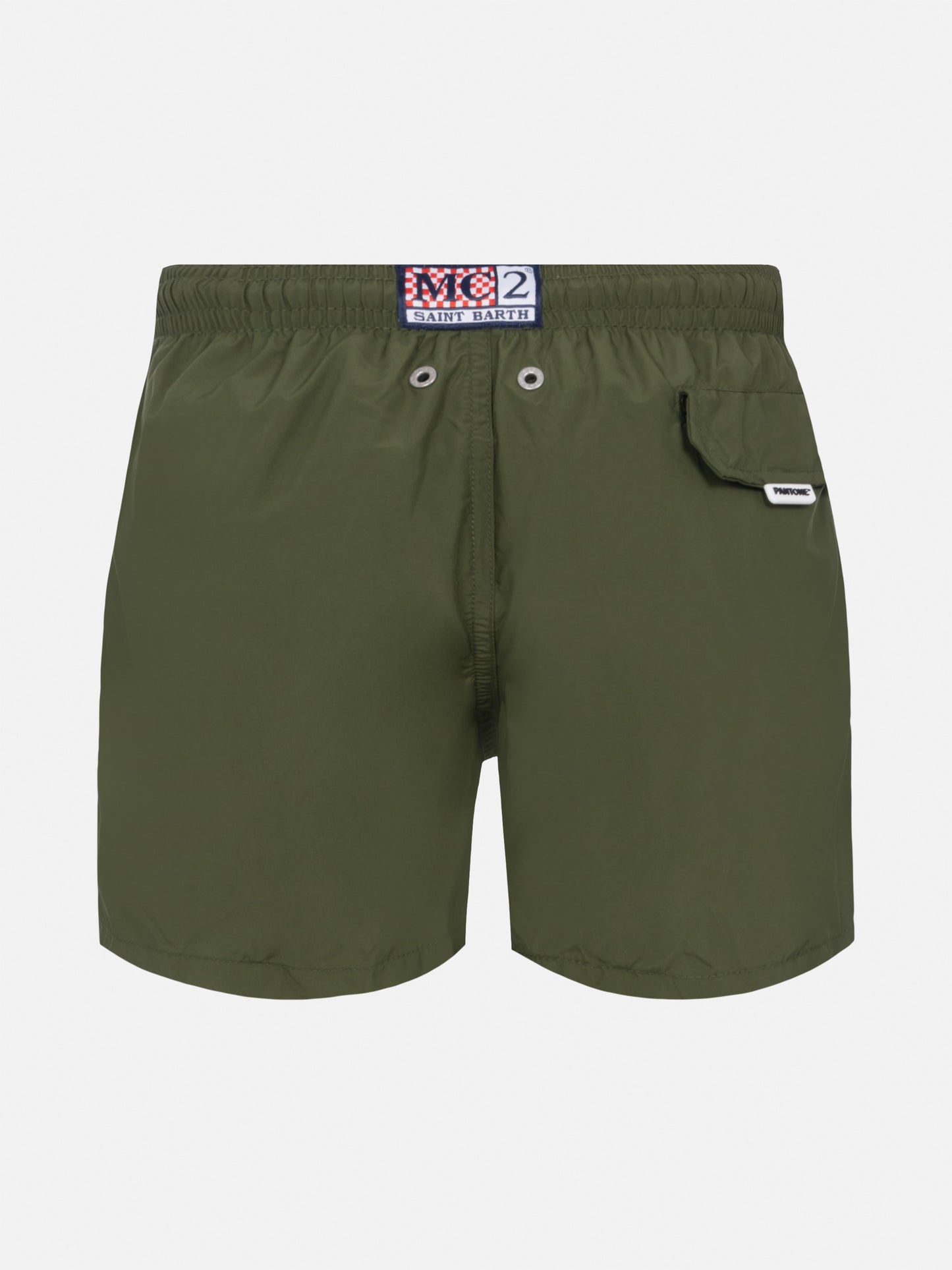 Jean Lighting Pantone lightweight military green swim shorts | PANTONE® SPECIAL EDITION - MC2 Saint Barth