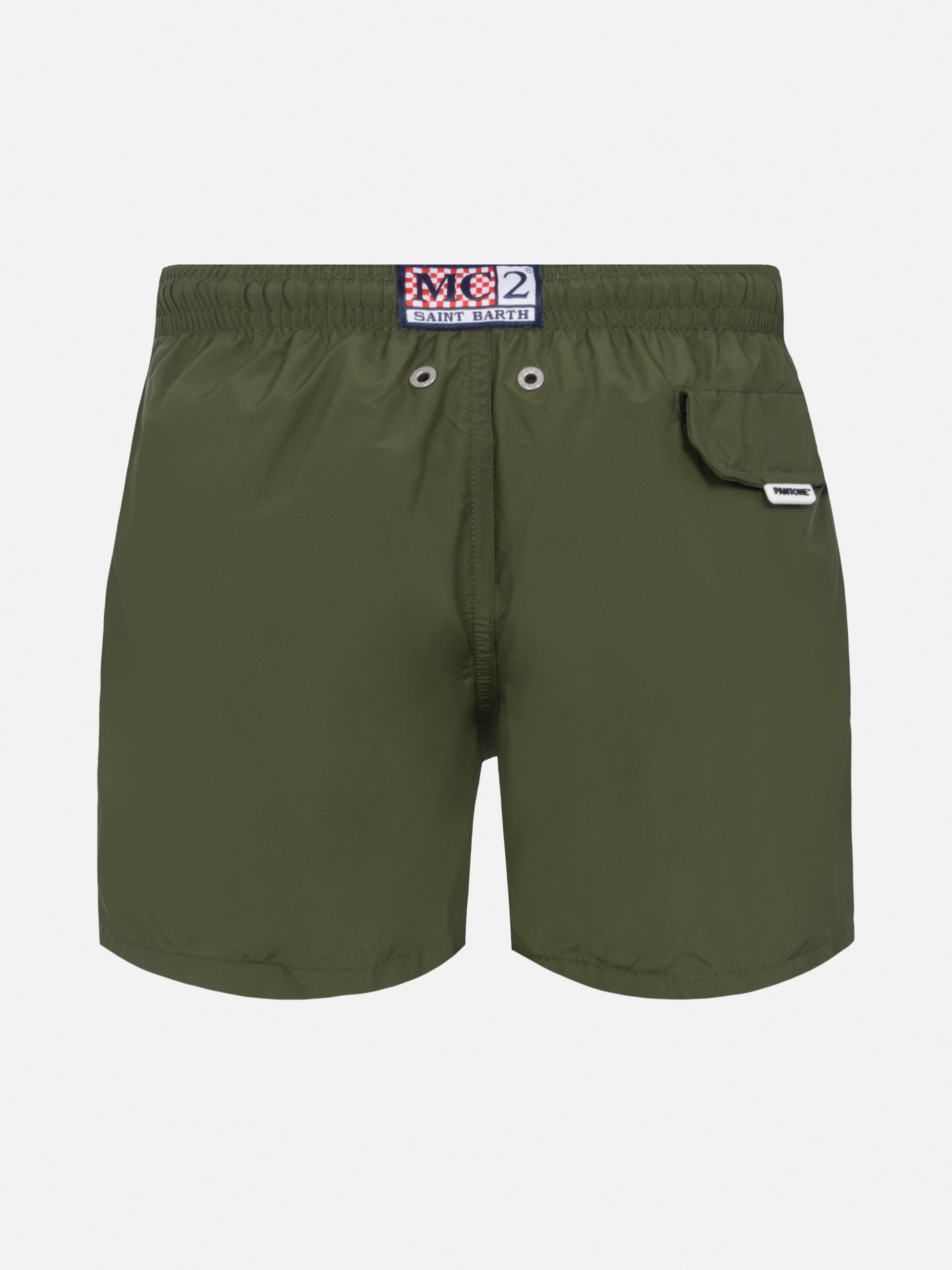 Jean Lighting Pantone lightweight military green swim shorts | PANTONE® SPECIAL EDITION - MC2 Saint Barth
