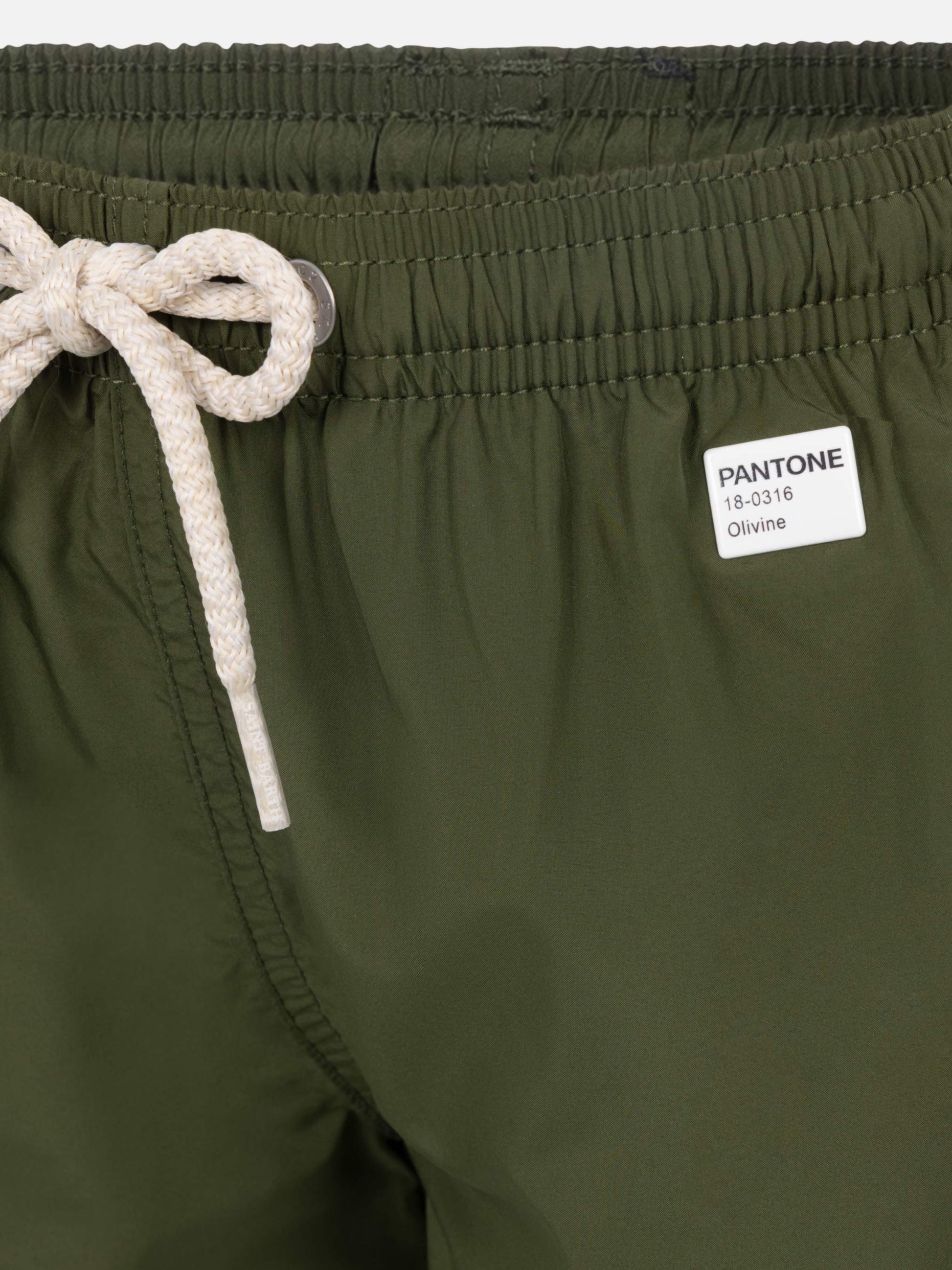 Jean Lighting Pantone lightweight military green swim shorts | PANTONE® SPECIAL EDITION - MC2 Saint Barth