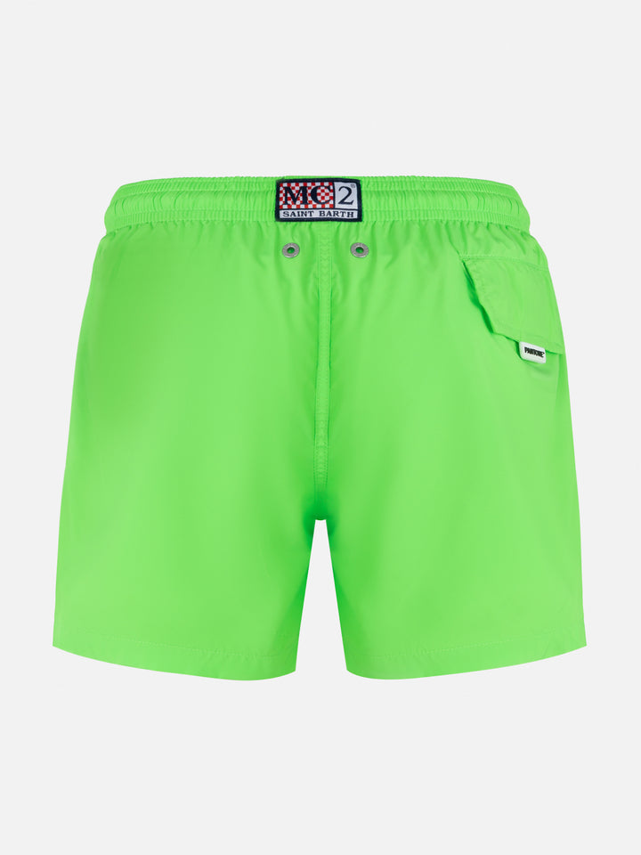 Jean Lighting Pantone lightweight fluo green swim shorts | PANTONE® SPECIAL EDITION - MC2 Saint Barth